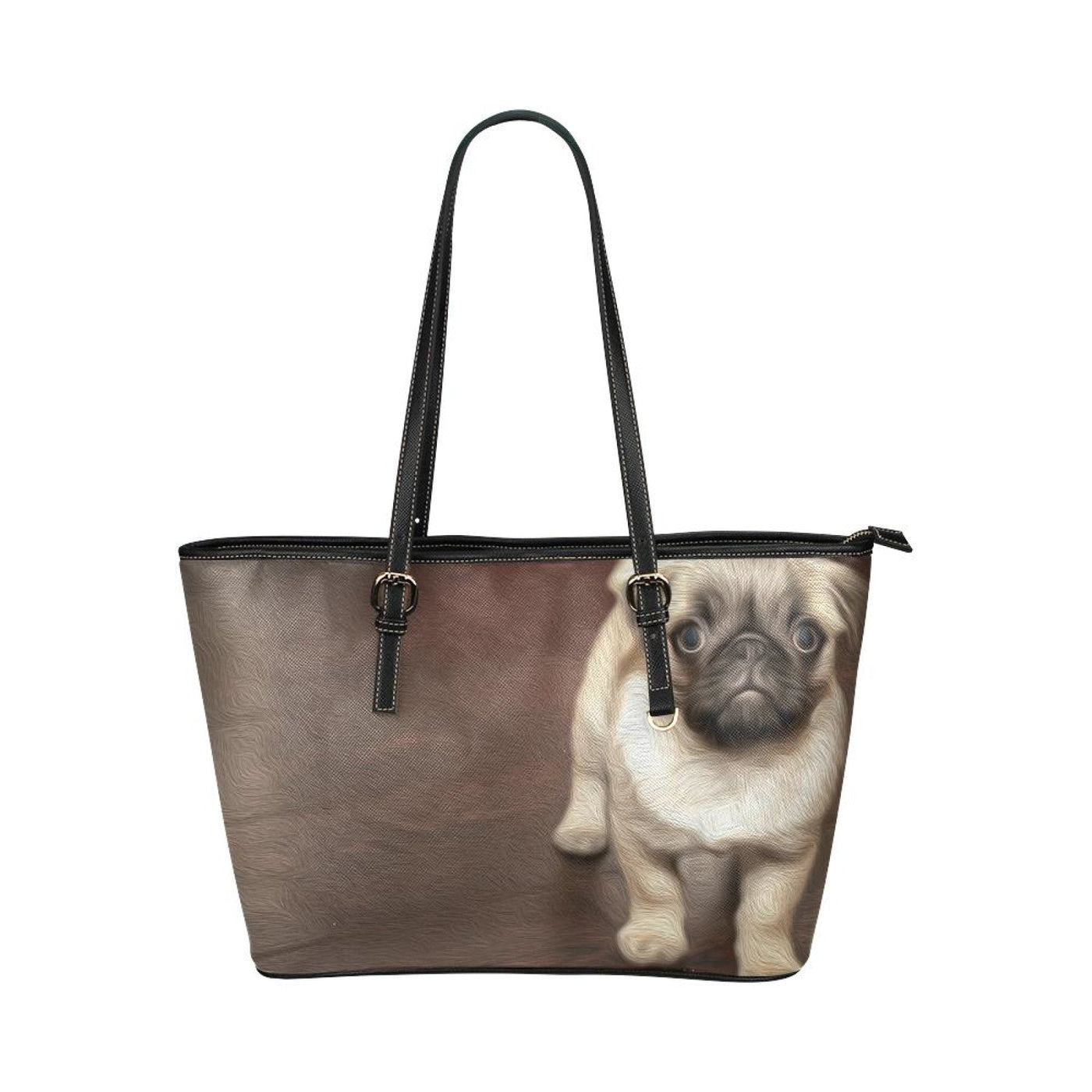 Pug Puppy Dog Head Shaped Vinyl Animal Photo Print Cross Shoulder Bag –  DOTOLY